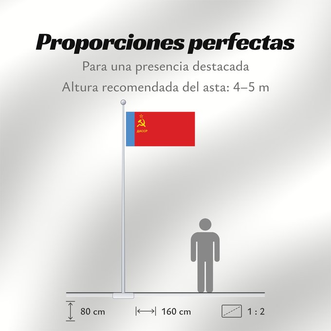 Proporciones de la bandera: Dagestan ASSR	ASSR du Daghestan	ASSR de Daguestán	ASSR del Daghestan	Dagestanin ASNT n	Флаг Дагестанской АССР