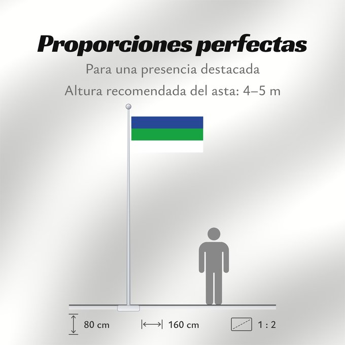 Proporciones de la bandera: Komi 1991	State Flag of the Komi Republic 1991-1997, Russia	République de Komi (1991-1997)	República de Komi (1991-1997)	Republik Komi (1991-1997)	Repubblica di Komi (1991-1997)	Коми Республикаса дöрапас 1991-1997	Государственный флаг Республики Коми 1991