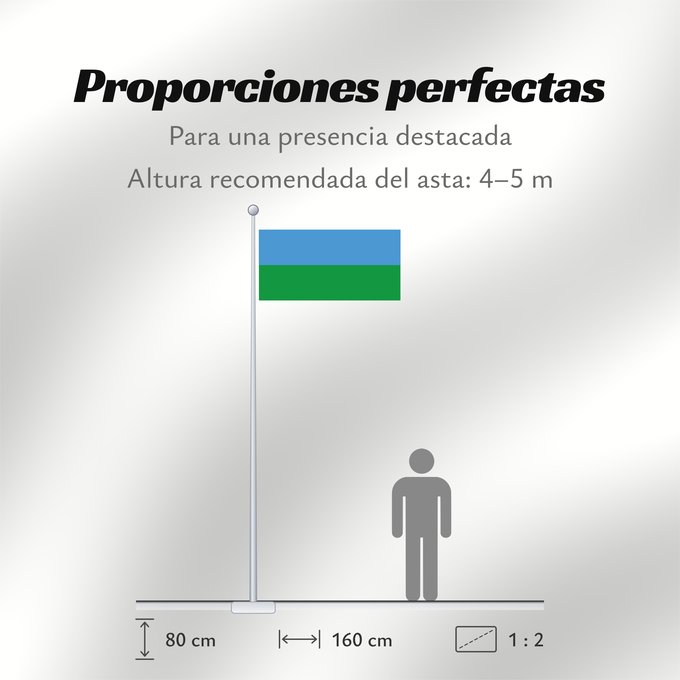 Proporciones de la bandera: Polovinka  Khanty-Mansia	Polovinka rural settlement	Polovinka	Флаг сельского поселения Половинка