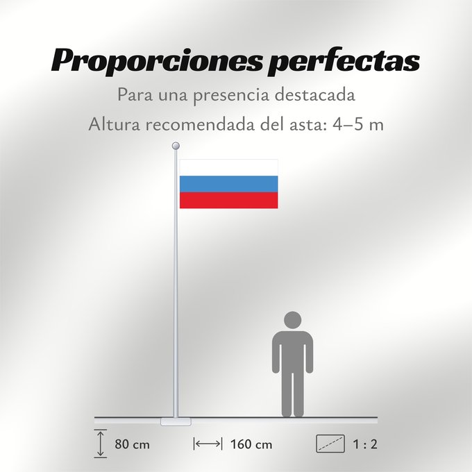 Proporciones de la bandera: Russia 1991-1993