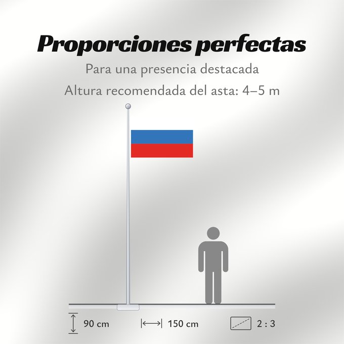Proporciones de la bandera: Russia  new	Russia	Rosji