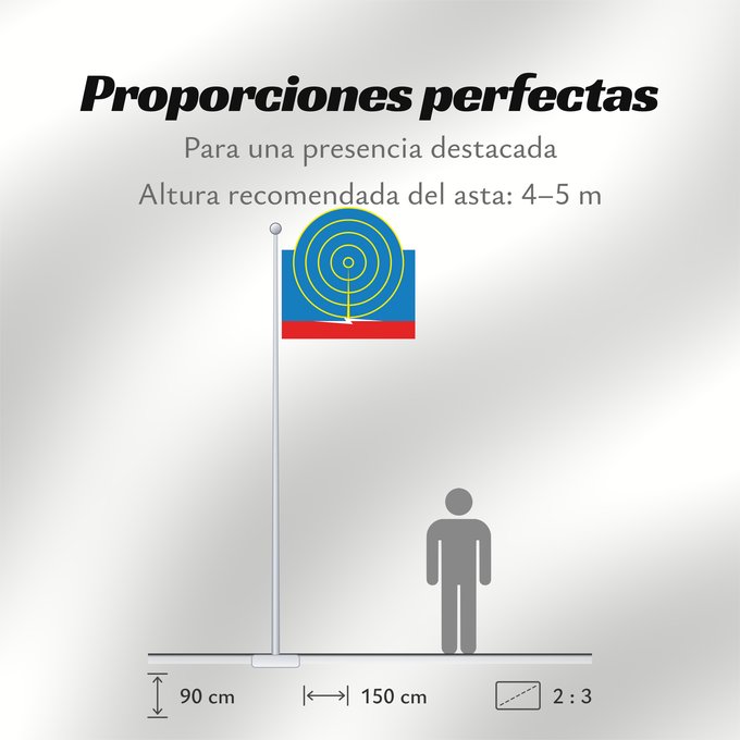 Proporciones de la bandera: Severny  Moscow oblast	Severny, Moscow oblast, Russia	Severny (oblast de Moscou)	Severny (óblast de Moscú)	Severny (Moskauer Oblast)	Severny (oblast di Mosca)	Флаг посёлка Северный