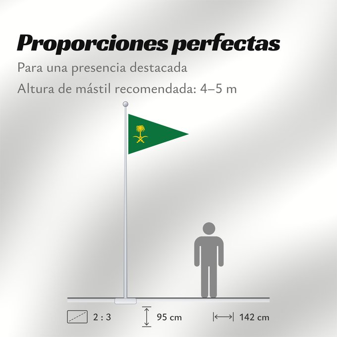 Proporciones de la bandera: Saudi Arabian Army