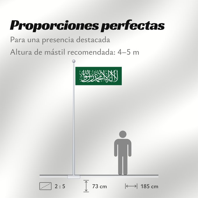 Proporciones de la bandera: Thuluth script from the flag of Saudi Arabia