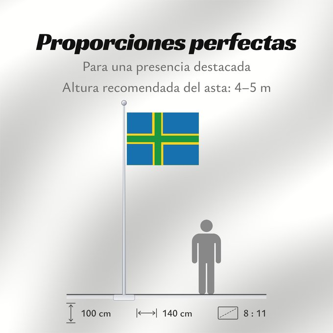 Proporciones de la bandera: D Öland	Öland	Illa Öland, Suècia