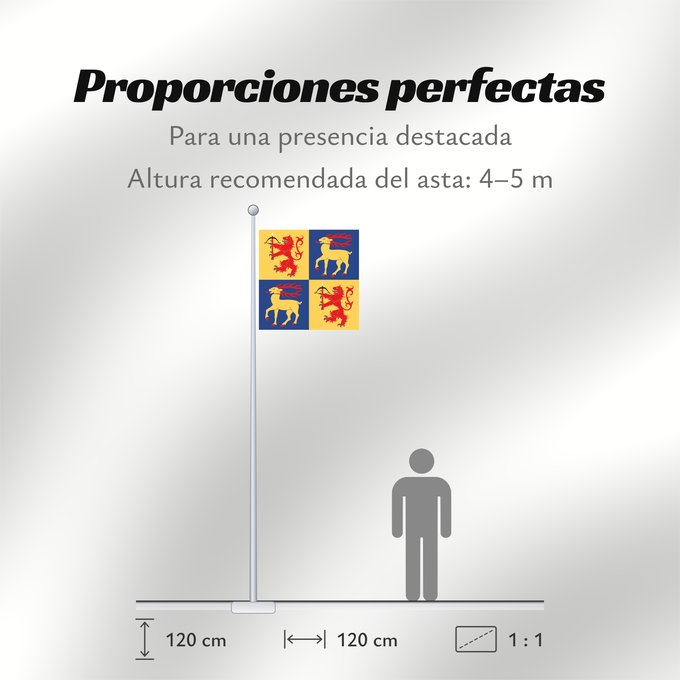 Proporciones de la bandera: Kalmar län