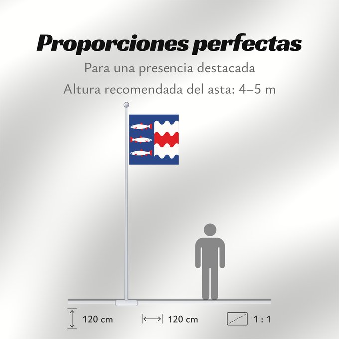 Proporciones de la bandera: Västernorrlands län