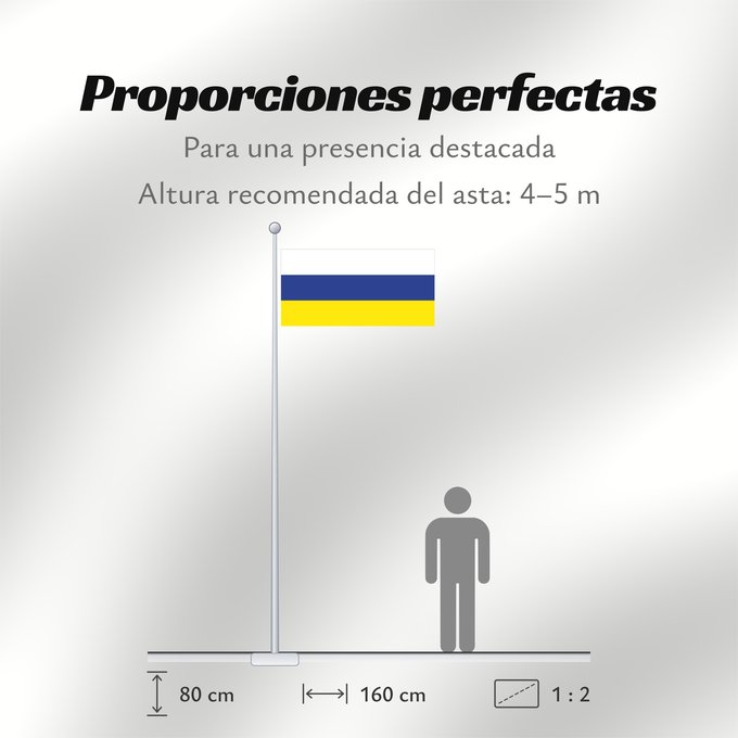 Proporciones de la bandera: Naval Jack of Slovenia