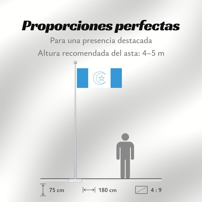 Proporciones de la bandera: Awdalland علم أرض أودال