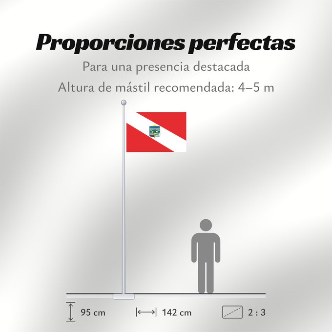 Proporciones de la bandera: Tacuarembó