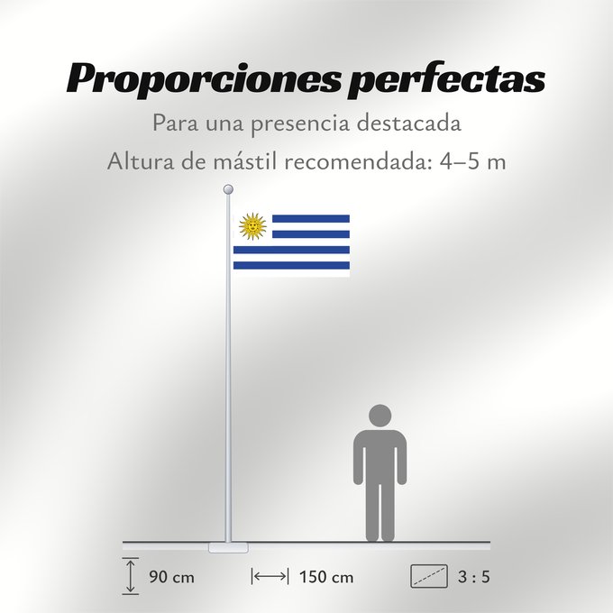 Proporciones de la bandera: Uruguay	L Uruguay	Dell Uruguay	Uruguai	Urugwaju	D Uruguai	علم أوروغواي	D Uruguay	Uruwayi wiphala	L Uruguai	Urugvajo	Uruguaiko bandera	E Uruguai	Poyvi Uruguái	Irigwe	ウルグアイの国旗	Pāmitl Uruguay	Uruwayi unanchan	Флаг Уругвая	Urugvaja	Uruguays