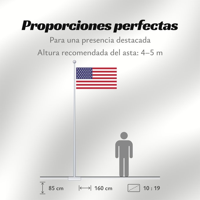 Proporciones de la bandera: American flag with 49 stars 49 Star US