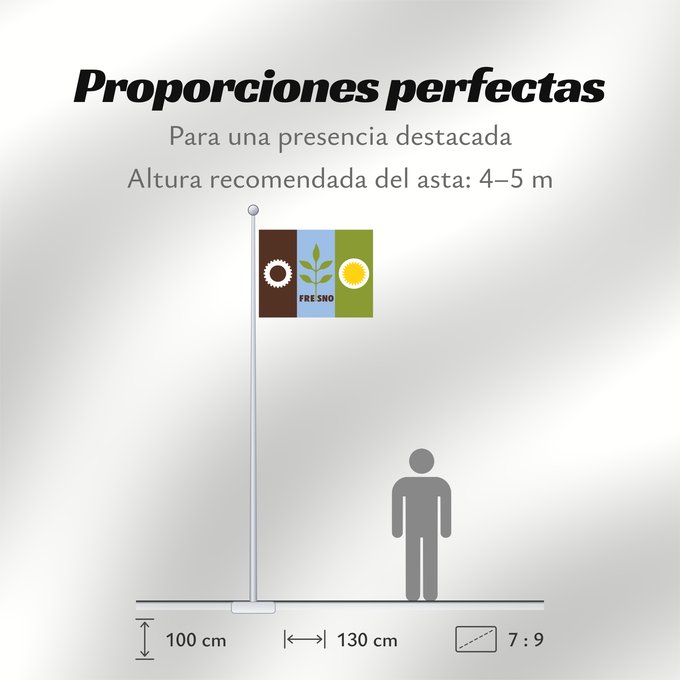 Proporciones de la bandera: Fresno, California Fresno, Californie Fresno, Kalifornien En Fresno, California