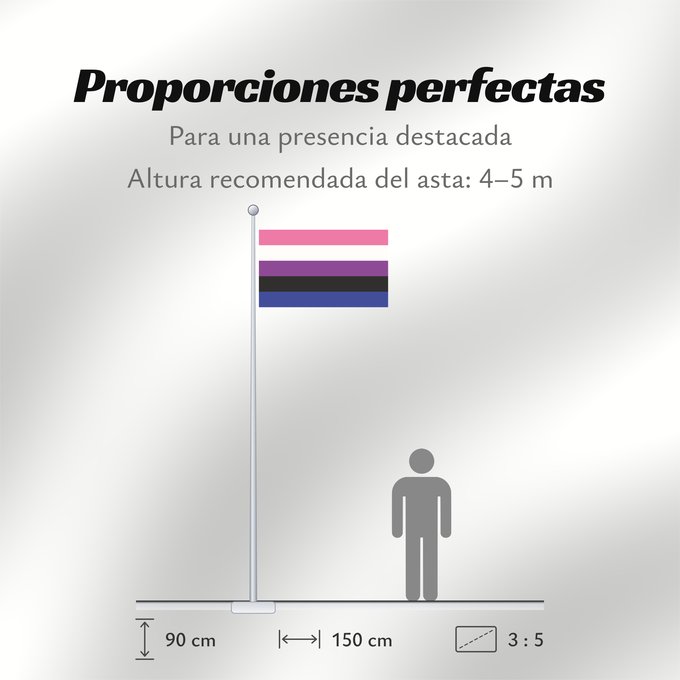 Proporciones de la bandera: Genderfluidity Pride	Genderfluid people