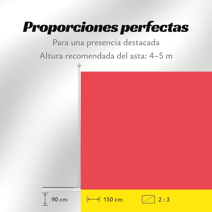 Proporciones de la bandera: Pretoria, South Africa	Pretoria