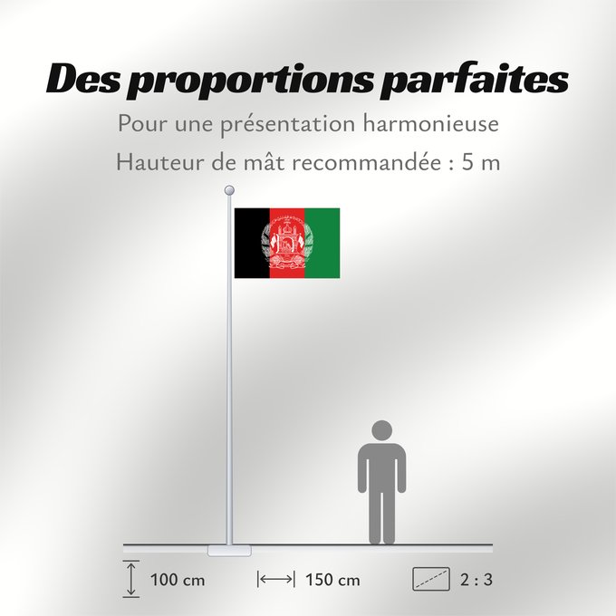 Proportions du drapeau : Afghanistan  2013–2021	Islamic Republic of Afghanistan	République Islamique d Afghanistan	República Islámica de Afganistán	Islamischen Republik Afghanistan	Afghanistan	República Islâmica do Afeganistão	Afganistanu	علم أفغانستان	Afganistana	ئاڵای ئەفغانستا