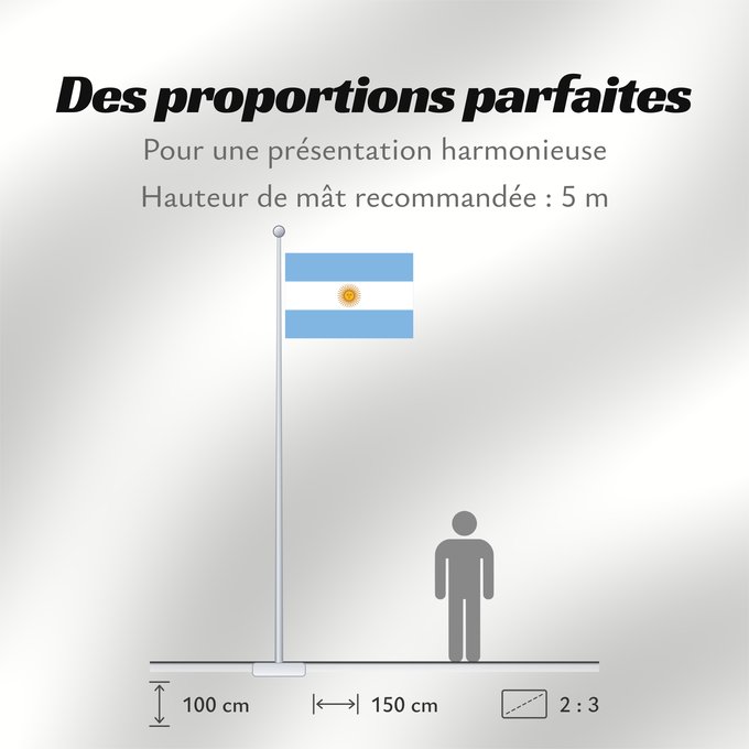 Proportions du drapeau : Argentina	Argentin	La Argentina	Argentinien	Dell Argentina	Argentinië	Argentyny	আর্জেন্টিনার পতাকা	Argentine	آرژانتین پرچم	Argentiinan	Airgintín	Флаг Аргентины	Argentíny	Argentinas	Прапор Аргентини	​阿根廷国旗