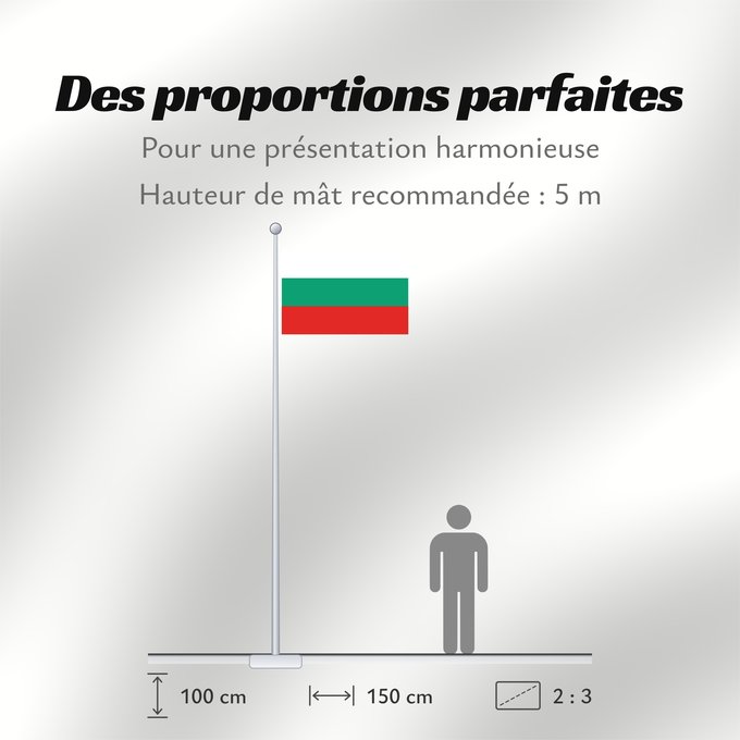 Proportions du drapeau : Bulgaria	La Bulgarie	Bulgarien	Bulgara	Bulgarije	Bulgária	Bułgarii	Национално знаме на България	Bulharská vlajka	ꙁна́мѧ Блъгарі́ꙗ	Bulgariens	Σημαία της Βουλγαρίας	Bulgaaria lipp	Bulgarian	Bulgáire	דגל בולגריה	Bugarske	ბულგარეთის დროშა	Bulgaresche Fändel	B