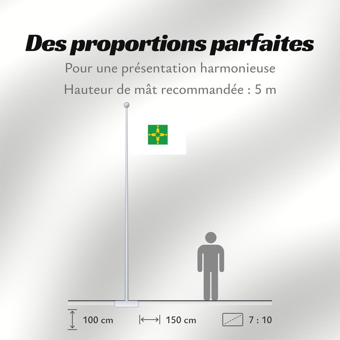 Proportions du drapeau : Distrito Federal