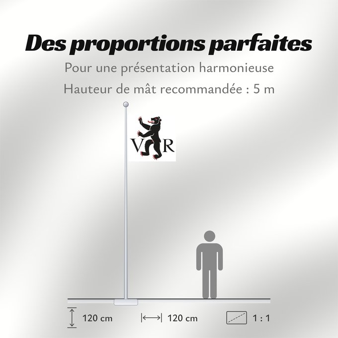 Proportions du drapeau : Canton of Appenzell Ausserrhoden Appenzell Ausserrhoden Appenzell Rhodes-Extérieures Appenzell Rodas Exteriores Appenzello Esterno Canton of Appenzell Ausserrhoden in Switzerland