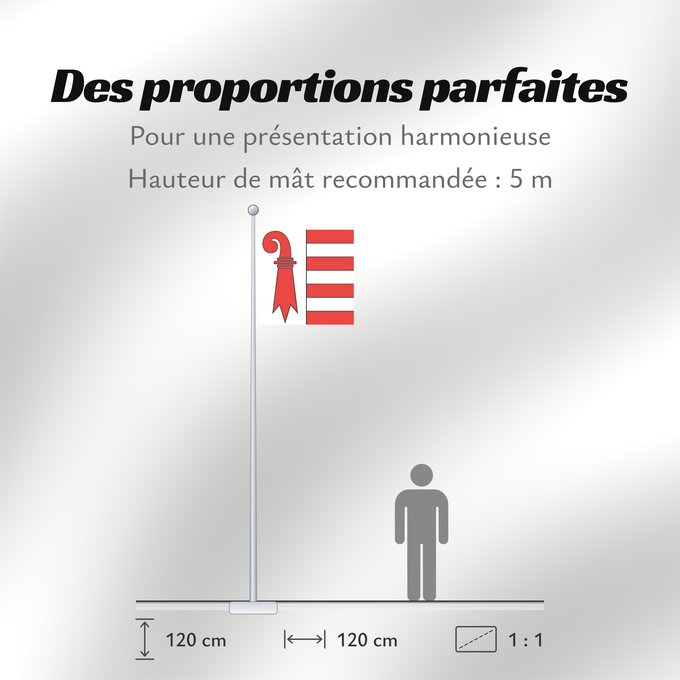 Proportions du drapeau : Canton of Jura	Republic and Canton of the Jura	canton du Jura	Cantón del Jura	Kanton Jura	Canton Giura
