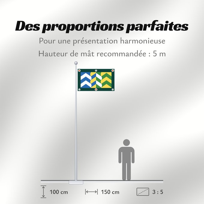 Proportions du drapeau : Cumbria