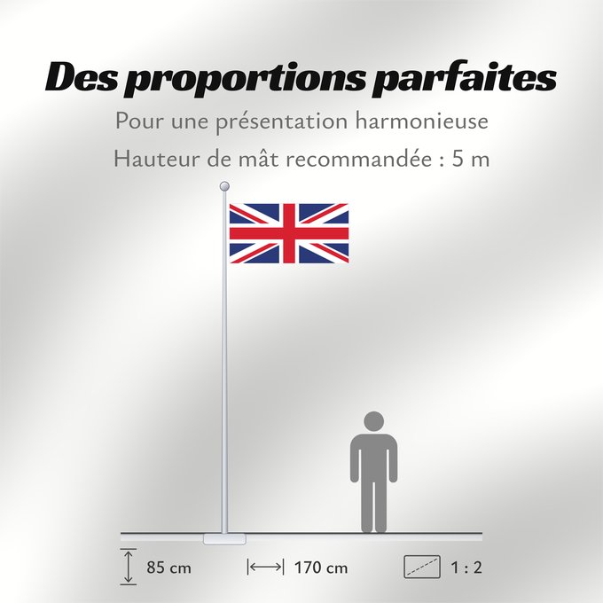 Proportions du drapeau : Northern Ireland