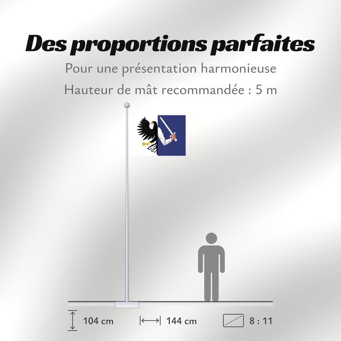 Proportions du drapeau : Connacht	W Connacht	Connacht ou Connaught