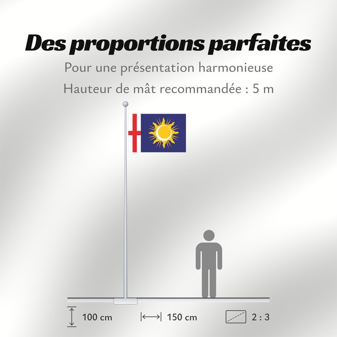 Proportions du drapeau : Milan Province	Province of Milan	Province de Milan	Provincia de Milano	Provinz Mailand	Provincia di Milano