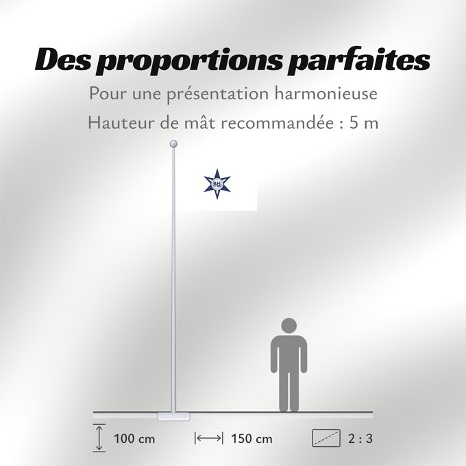 Proportions du drapeau : Wakayama