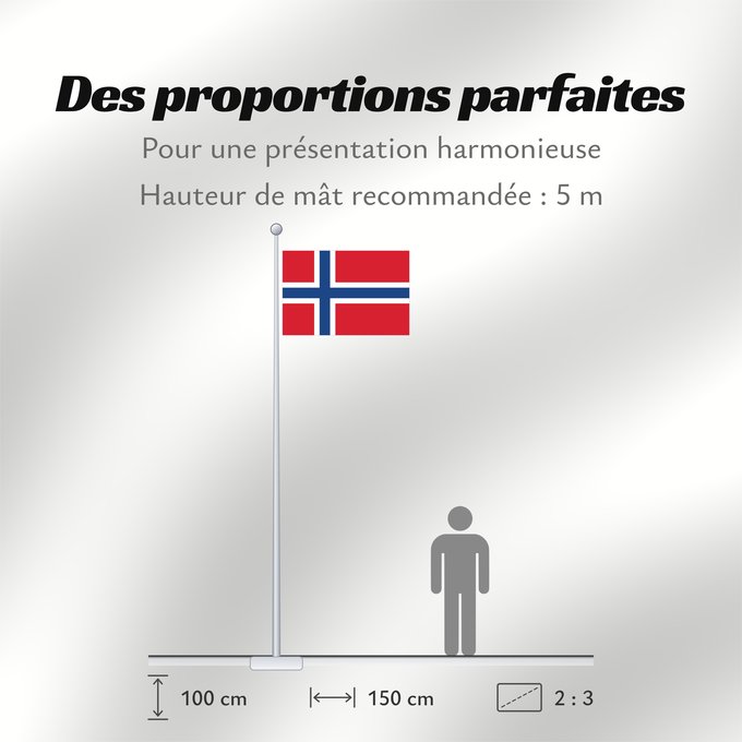 Proportions du drapeau : Norway	Norvège	Noruega	Norwegen	Norvegia	Noorwegen	Norwegii	علم النرويج	Сцяг Нарвегіі	Banniel Norvegia	Norska	Norwy	Norges	Norvegio	Norjan	Noregs	Norveške	Norski fáninn	노르웨이의 국기	Norvegiae	Norges flagg	Det norske flagget	Þjóðfáni Noregs	Norgga leavga	Прапо