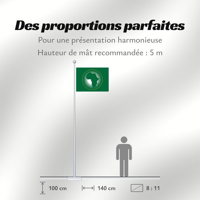 Proportions du drapeau : African Union