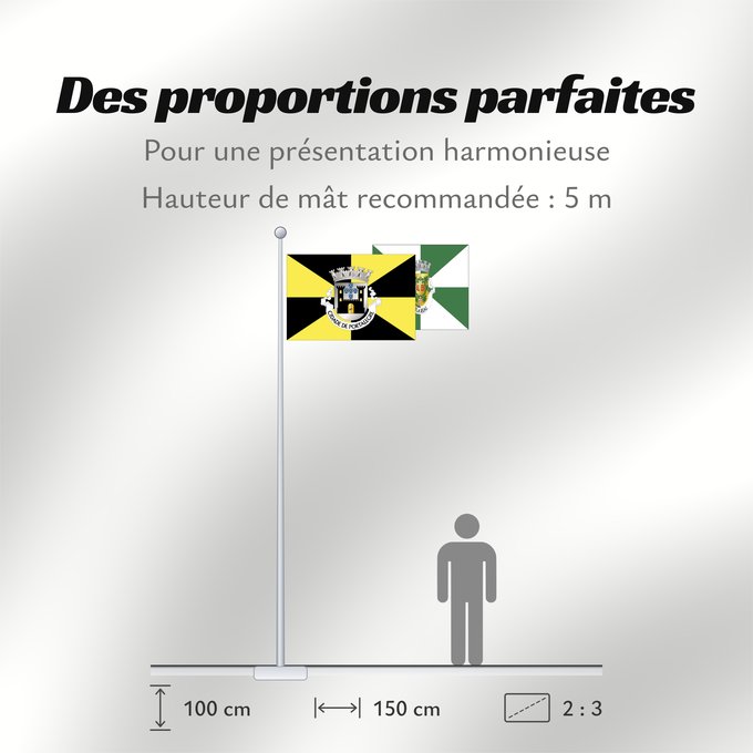 Proportions du drapeau : Portalegre