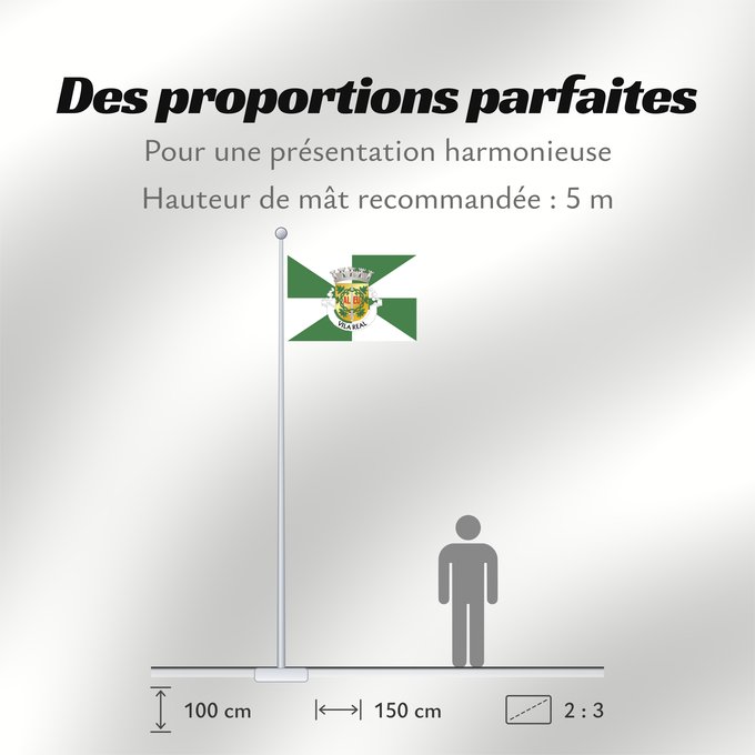 Proportions du drapeau : Vila Real