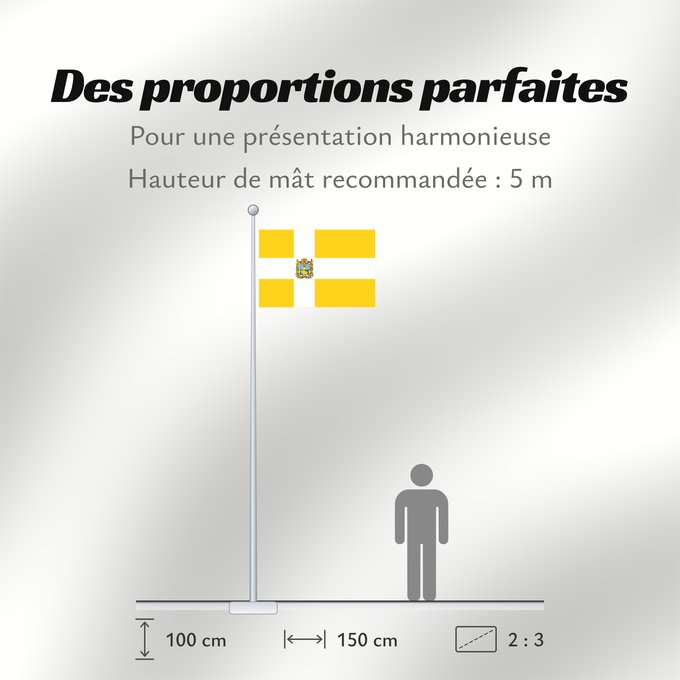 Proportions du drapeau : Stavropol Krai	Stavropol Krai 	Kraï de Stavropol	Krai de Stávropol	Stavropol Krai