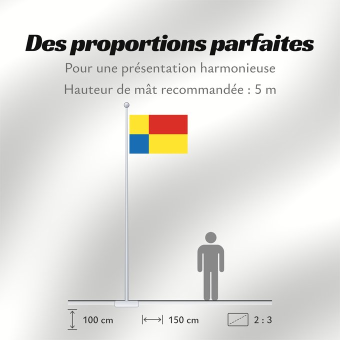 Proportions du drapeau : Kosicky vlajka	Košice Region	Région de Košice	Región de Košice	Košice (Region)