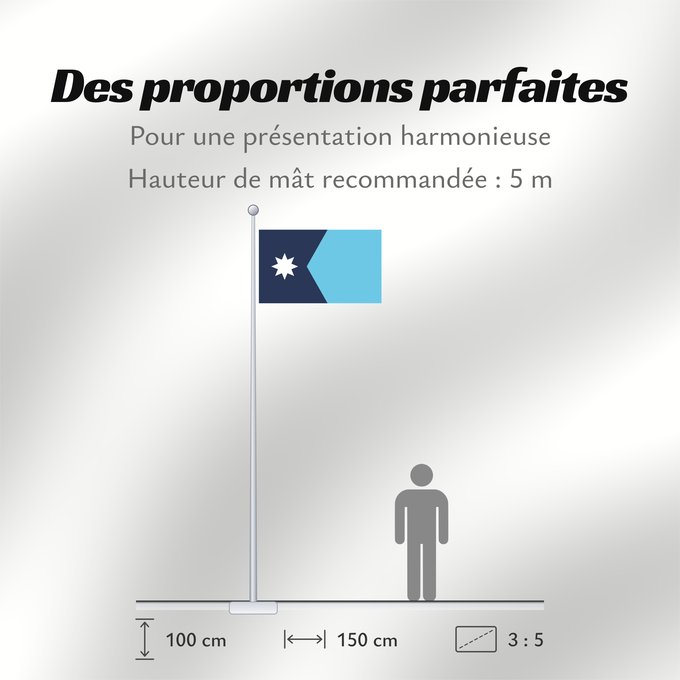 Proportions du drapeau : Minnesota	Minnesota, since May 11, 2024