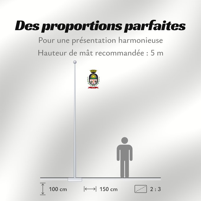 Proportions du drapeau : Cerro Largo
