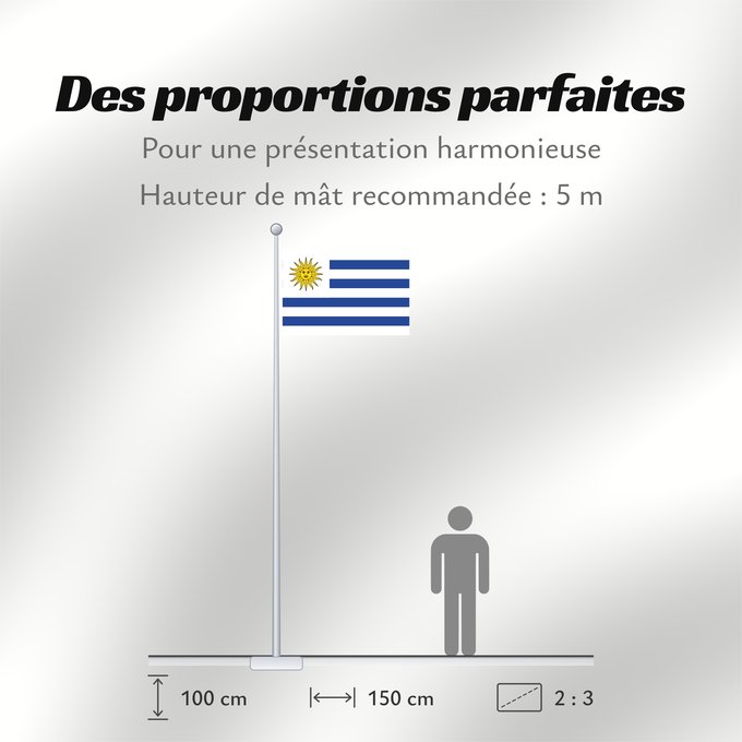 Proportions du drapeau : Uruguay	L Uruguay	Dell Uruguay	Uruguai	Urugwaju	D Uruguai	علم أوروغواي	D Uruguay	Uruwayi wiphala	L Uruguai	Urugvajo	Uruguaiko bandera	E Uruguai	Poyvi Uruguái	Irigwe	ウルグアイの国旗	Pāmitl Uruguay	Uruwayi unanchan	Флаг Уругвая	Urugvaja	Uruguays