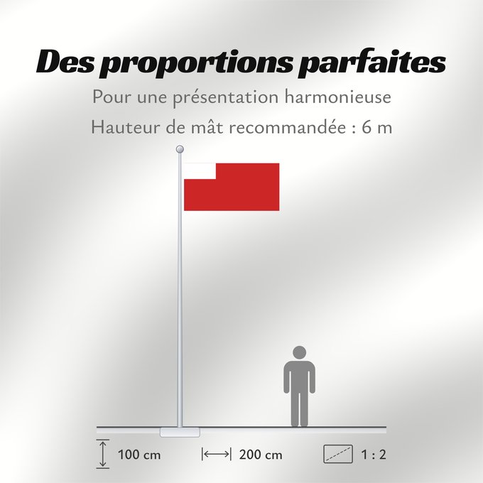 Proportions du drapeau : Abu Dhabi	D Abou Dabi	علم أبو ظبي	Abu Dabi	Прапор Абу-Дабі