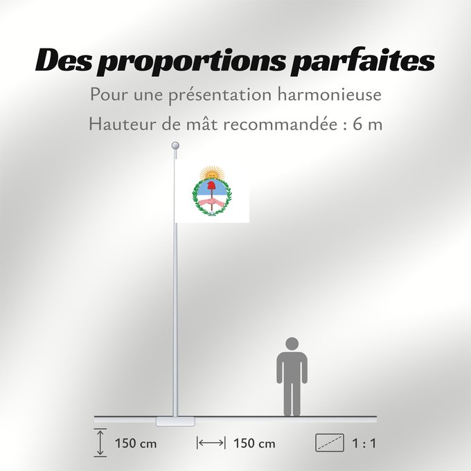 Proportions du drapeau : Provincia de Jujuy	Jujuy Province	province de Jujuy	Jujuy (Provinz)	Provincia di Jujuy