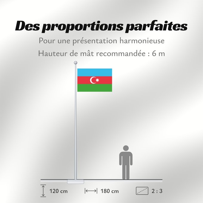 Proportions du drapeau : Azerbaijan L Azerbaïdjan Azerbaiyán Aserbaidschan Dell Azerbaigian Azerbeidzjan Azerbejdżanu Азербаиџьан абыраҟ علم أذربيجان Azərbaycan Сцяг Азербайджана Сьцяг Азэрбайджану Azerbajĝano Aserbaidžaani lipp Azerbaidžanin Azerbajdzsán Ադրբեջանի դրոշը აზერბაიჯ