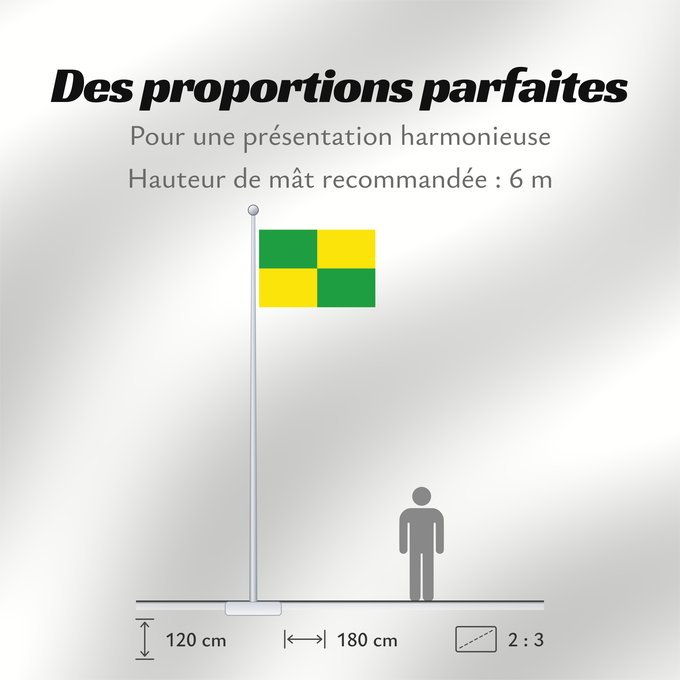 Proportions du drapeau : Zulte Belgian commune of Zulte