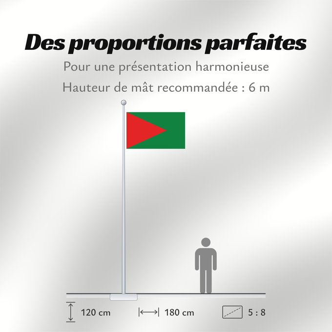 Proportions du drapeau : El Alto