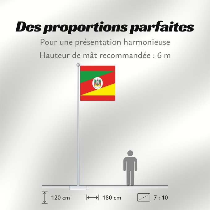 Proportions du drapeau : Rio Grande do Sul State of Rio Grande do Sul, Brazil Río Grande del Sur Estado do Rio Grande do Sul, Brasil