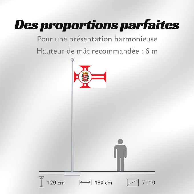 Proportions du drapeau : São Paulo City