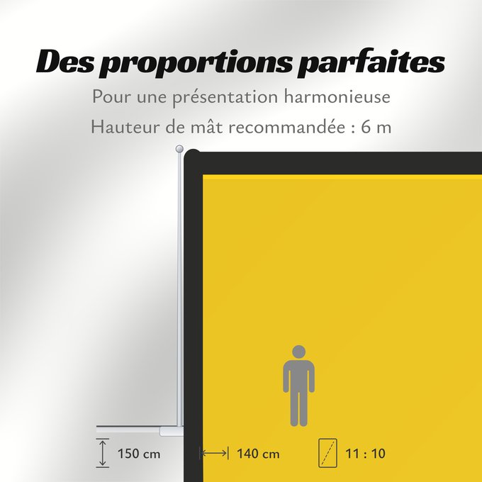 Proportions du drapeau : David Lam Arms