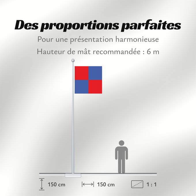 Proportions du drapeau : Corserey Swiss municipality of Corserey Commune suisse de Chamoson, du canton de Fribourg