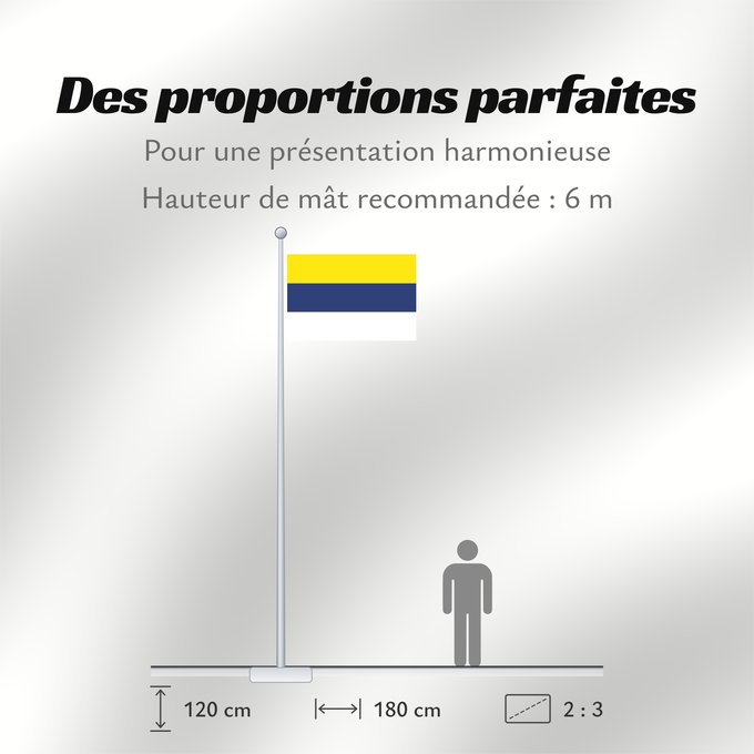 Proportions du drapeau : Peumo	Peumo, Chile