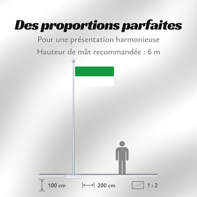 Proportions du drapeau : Cáqueza